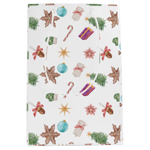 Sacola Para Presentes Média Enfeites de natal
