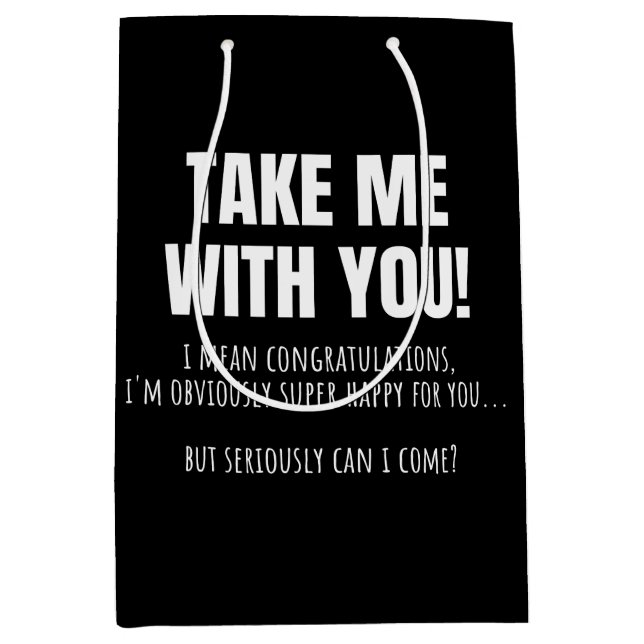 Sacola Para Presentes Média Engraçado Farewell Mug Para O Colega De Trabalho D (Frente)