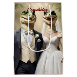 Sacola Para Presentes Média "Entrou no Amor: Um Caso De Casamento Crocodiliano