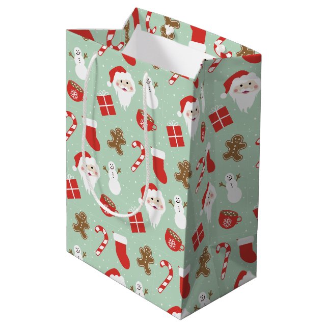 Sacola Para Presentes Média Época de Natal   (Verso inclinado)
