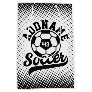 Sacola Para Presentes Média Equipe de futebol Personalizada do ADD NAME do jog