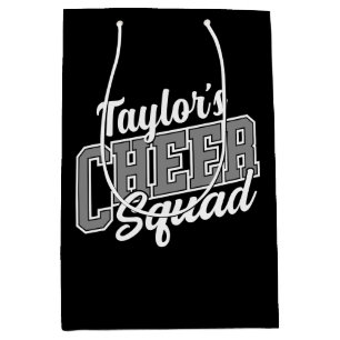 Sacola Para Presentes Média Esquadrão de Cheque da Escola de Cheerleader de NO