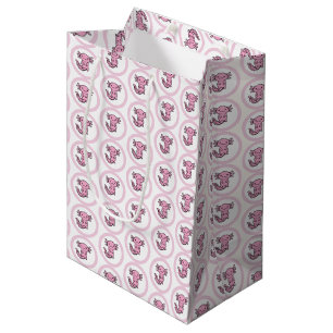Sacola Para Presentes Média Esquadrão engraçado e fofo de Axolote personalizáv