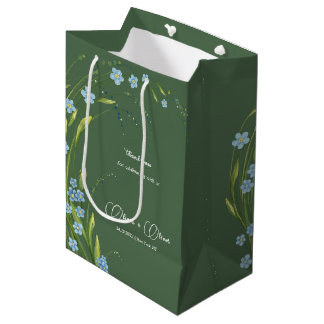 Sacola Para Presentes Média Esquece-me-Não-Casamento