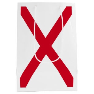Sacola Para Presentes Média Estado do Alabama Flag Design