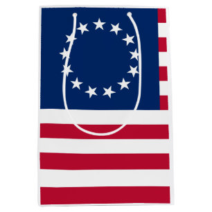 Sacola Para Presentes Média Estados Unidos Betsy Ross Flag