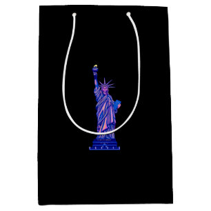 Sacola Para Presentes Média Estátua da Liberdade-Nova Iorque-Landmark-