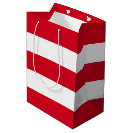 Sacola Para Presentes Média Estirpes Brancas Simples Elegantes