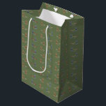 Sacola Para Presentes Média Estirpes De Pesca De Voo<br><div class="desc">Celebre o entusiasta da pesca com um saco de presentes de isca de pesca com mosca. Excelente para Dias de os pais,  pescadores e desportistas.</div>