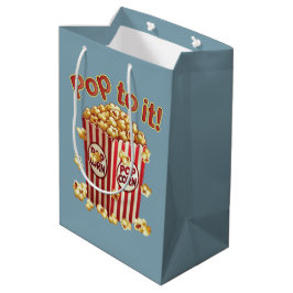Sacola Para Presentes Média Estourando com Estilo - "Vamos lá!"