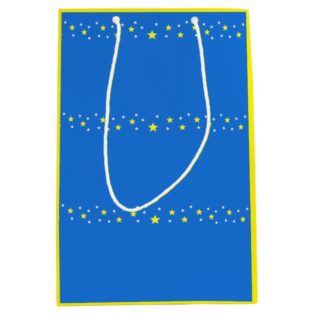 Sacola Para Presentes Média Estrelado (Frente)