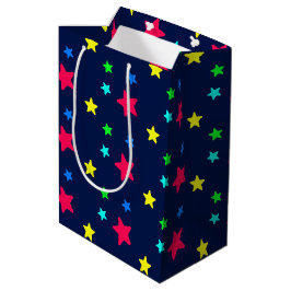 Sacola Para Presentes Média Estrelas