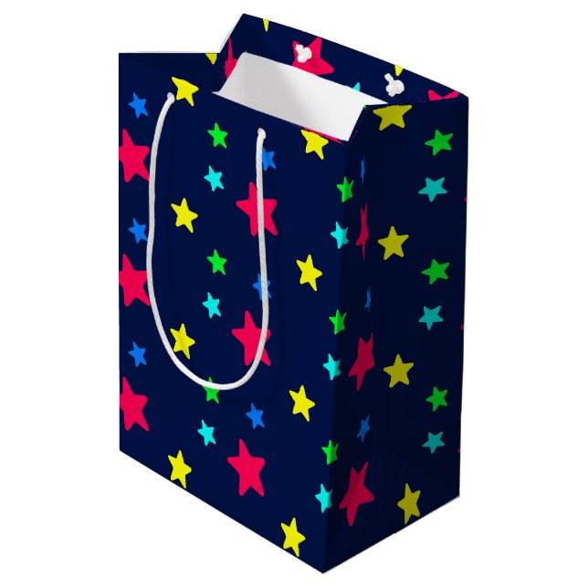 Sacola Para Presentes Média Estrelas (Verso inclinado)