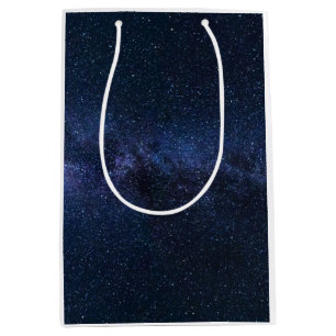 Sacola Para Presentes Média Estrelas na Via Látea