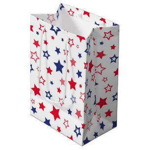 Sacola Para Presentes Média Estrelas Patrióticas Dão Bag