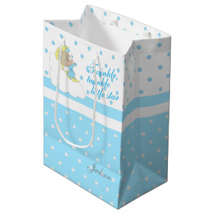 Sacola Para Presentes Média Estrelinha Brilhante, Pequena Estrela Brilhante - 