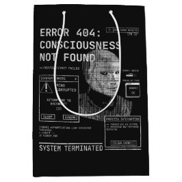 Sacola Para Presentes Média Esvaziado - Desenho de Streetwear Tecno-Brutalist