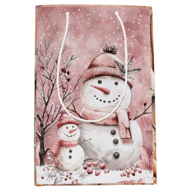 Sacola Para Presentes Média etiqueta de presente (Frente)