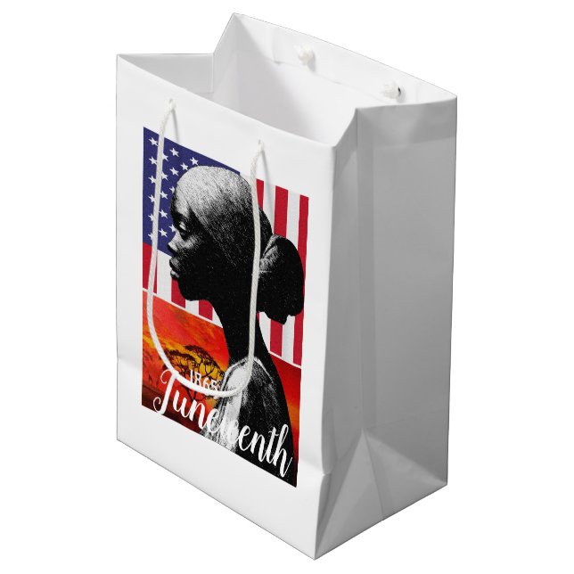 Sacola Para Presentes Média Étnica (Frente inclinada)