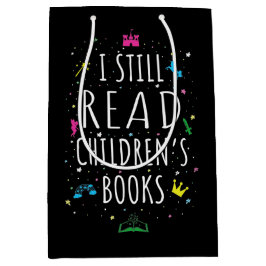 Sacola Para Presentes Média Eu ainda leio livros infantis I