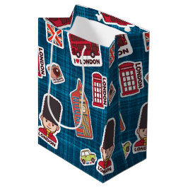 Sacola Para Presentes Média Eu amo Londres