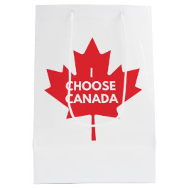 Sacola Para Presentes Média Eu escolho a bolsa de presentes do Canadá