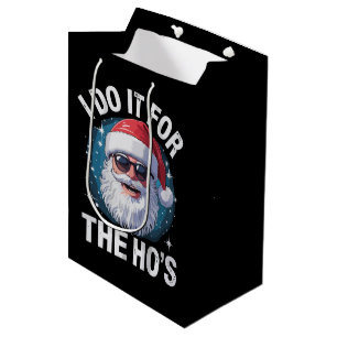 Sacola Para Presentes Média Eu Faço Isso Para as Garotas É Natal Engraçado e I