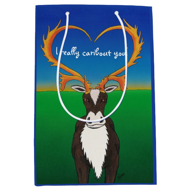 Sacola Para Presentes Média Eu Realmente Te Arrasto (Frente)