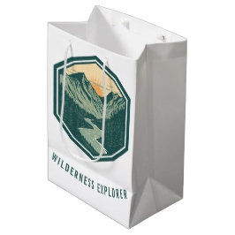 Sacola Para Presentes Média Explorador de Selvagem Personalizado Montanha S