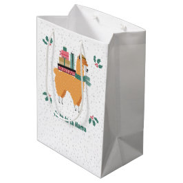 Sacola Para Presentes Média Fa la la la llama de presentes de férias