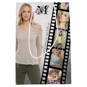 Sacola Para Presentes Média Faça sua própria classe superior do retrato do