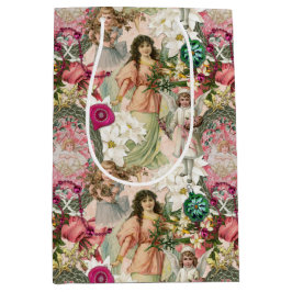 Sacola Para Presentes Média Faísca do Natal Vitoriano  