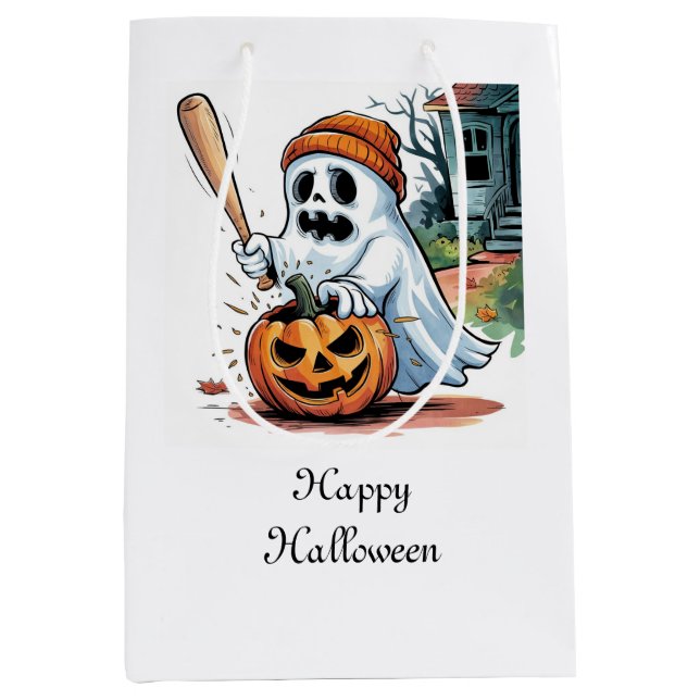 Sacola Para Presentes Média Fantasma (Frente)