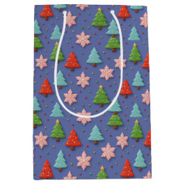 Sacola Para Presentes Média Faux Cookies in Clay Christmas Gift Wrap