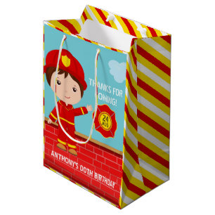 Sacola Para Presentes Média Favor de Convidado de Festa de aniversário do Bomb