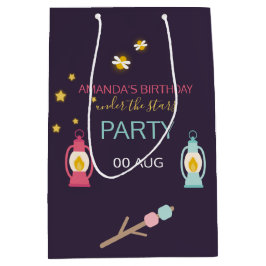 Sacola Para Presentes Média Favor de Hóspede Personalizado para Festa de Glamp