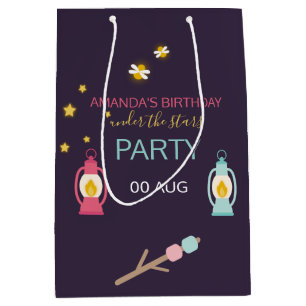 Sacola Para Presentes Média Favorito de Convidado Personalizado do Grupo de Gl