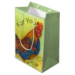 Sacola Para Presentes Média Fazenda Colorida
