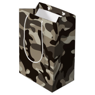 Sacola Para Presentes Média Fechar Camuflagem do Quarto