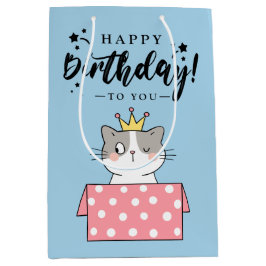 Sacola Para Presentes Média Feliz aniversário