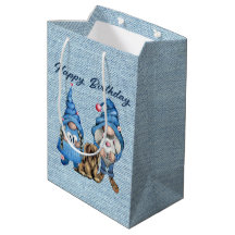 Feliz Aniversário Com Gnomos Grande Saco De Presen