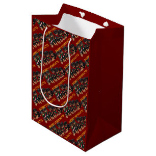 Sacola Para Presentes Média Feliz Chrismutantes Feriados de Natal Festas Festi