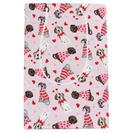 Sacola Para Presentes Média Feliz Dia dos Namorados Grandes Caninos