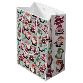 Sacola Para Presentes Média Feliz Gonkmas! Design de Natal para amantes das gô