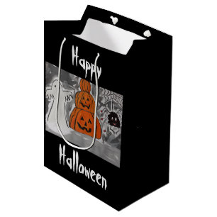 Sacola Para Presentes Média Feliz Halloween