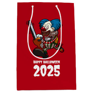 Sacola Para Presentes Média Feliz Halloween Acrescenta O Ano De Palhaço Louco