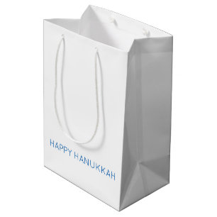 Sacola Para Presentes Média Feliz Hanukkah Modern Fé de Férias