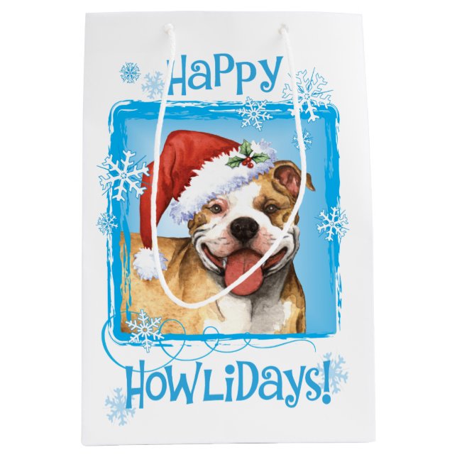 Sacola Para Presentes Média Feliz Howlidays APBT (Frente)
