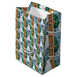 Sacola Para Presentes Média Feliz Natal