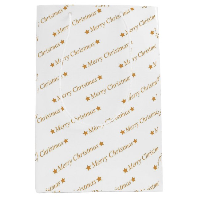 Sacola Para Presentes Média "Feliz Natal" (Frente)